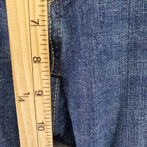 Levis Jeans Womens 12 Blue 529 Curvy Boot Cut Stretch Denim - Picture 6 of 10